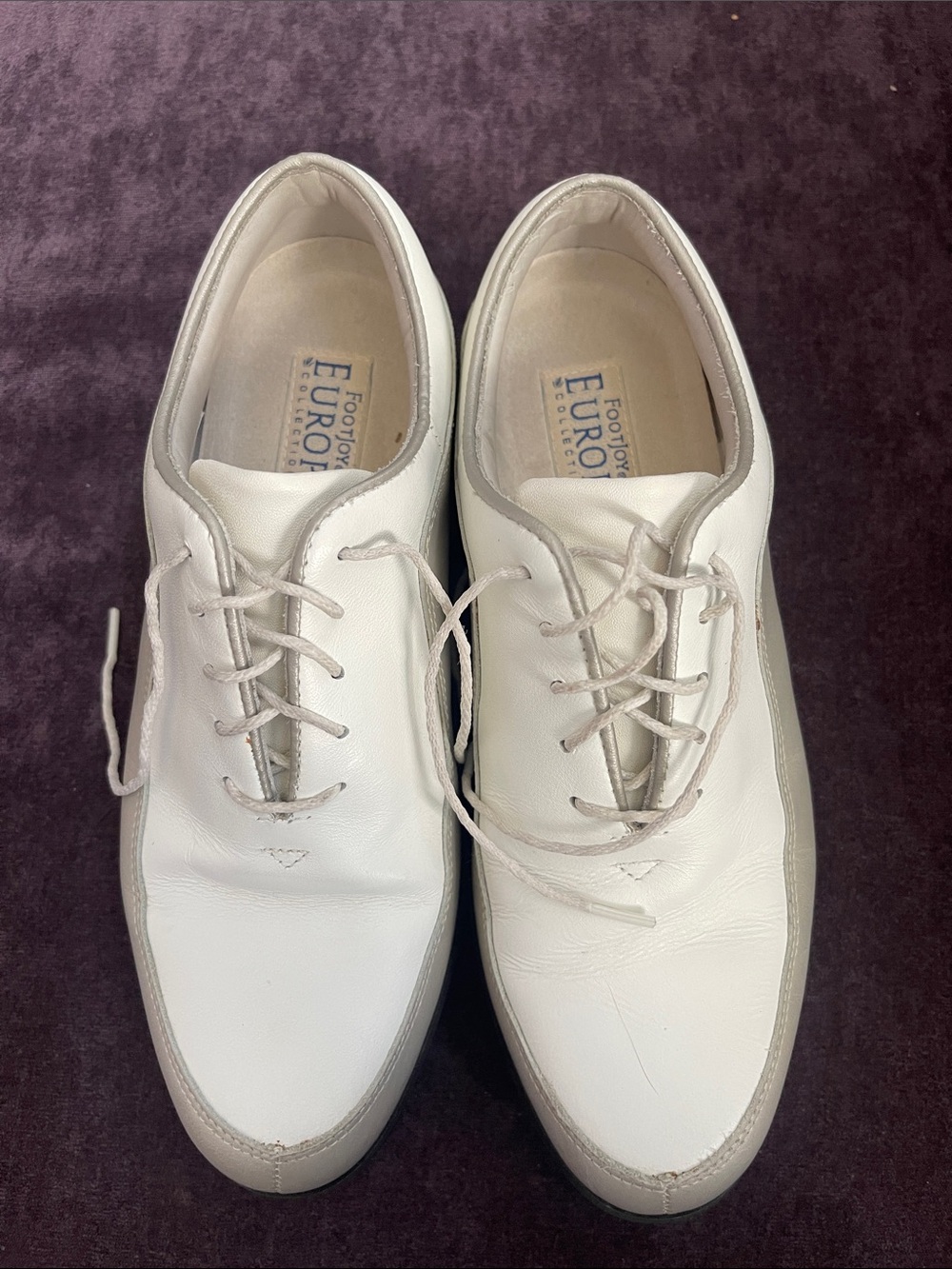 FootJoy White Leather Women's Athletic Golf Shoes